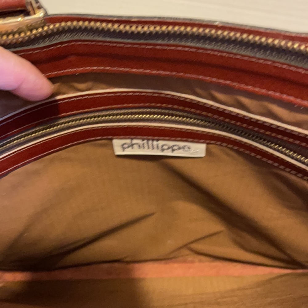 PHILIPPE LEATHER BRIEFCASE ** VINTAGE ** - Picture 5 of 7
